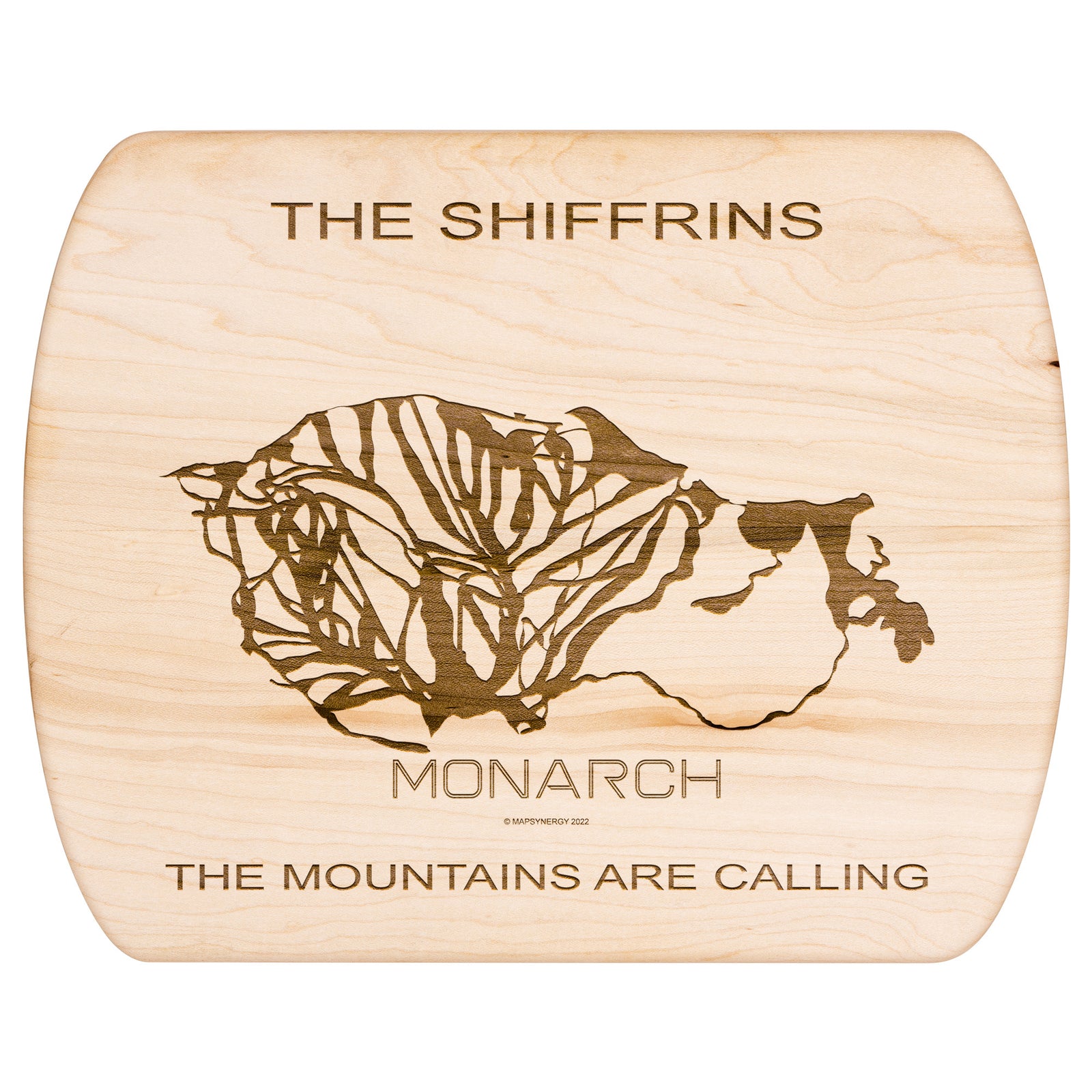 PERSONALIZED Monarch ,Colorado SKI TRAIL MAP CUTTING BOARD