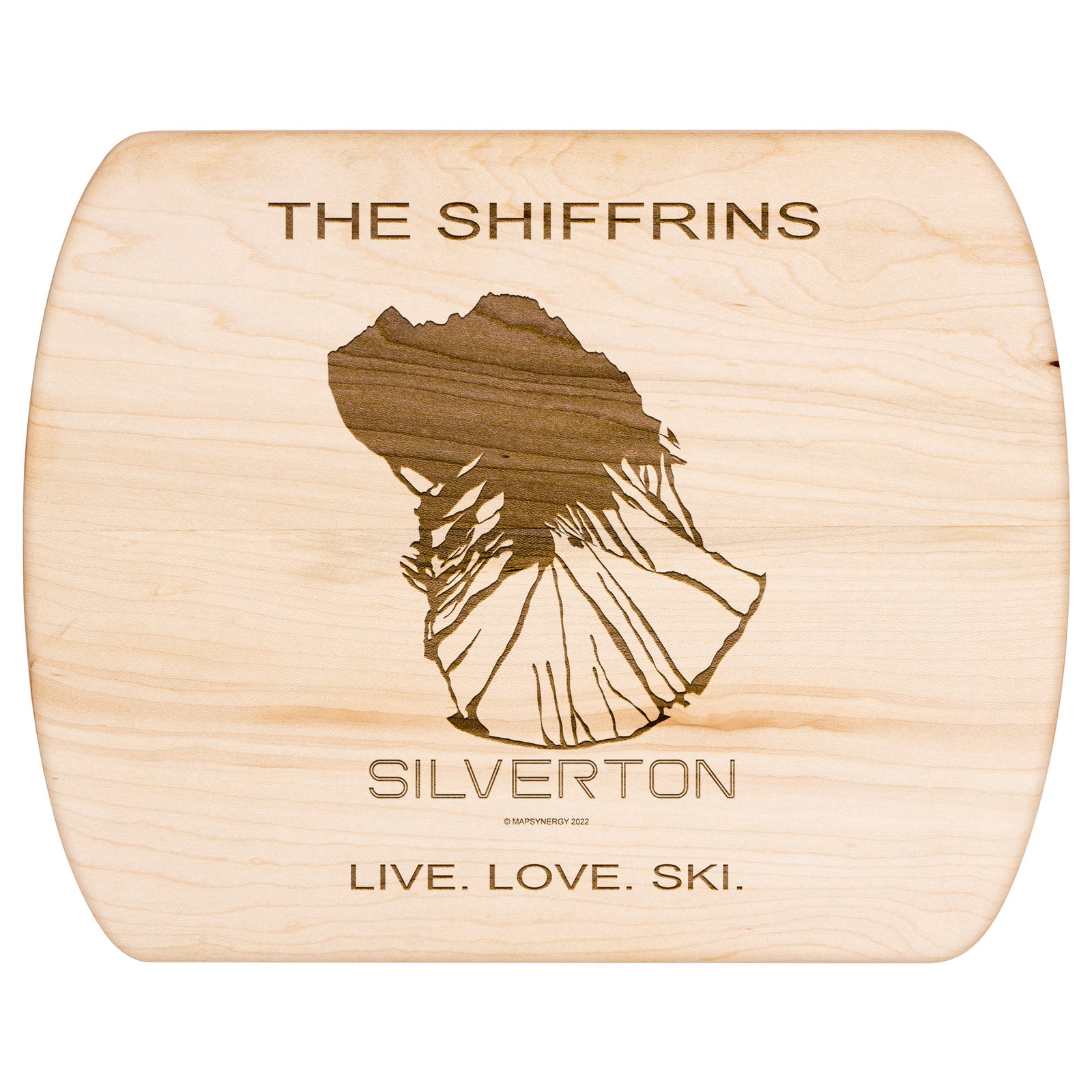 PERSONALIZED Silverton ,Colorado SKI TRAIL MAP CUTTING BOARD