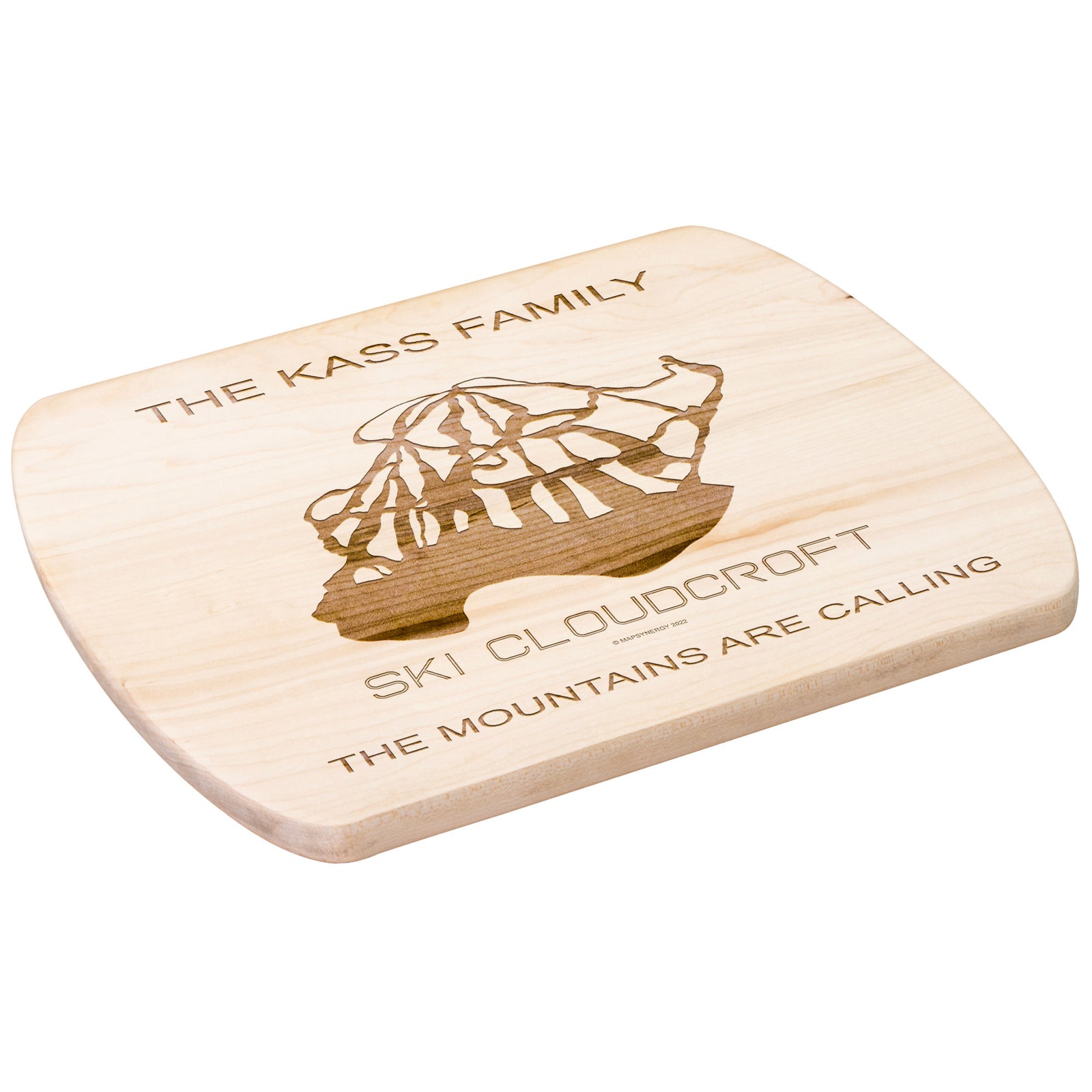 PERSONALIZED Ski Cloudcroft , New Mexico SKI TRAIL MAP CUTTING BOARD