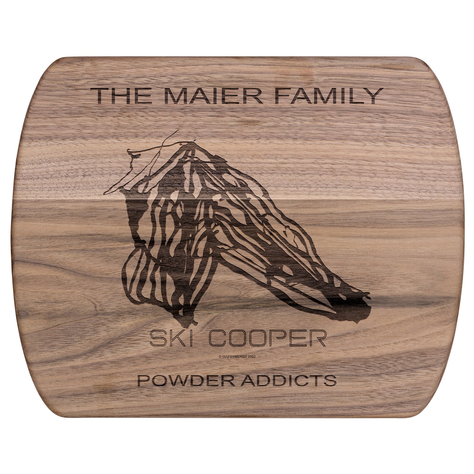 PERSONALIZED Ski Cooper ,Colorado SKI TRAIL MAP CUTTING BOARD