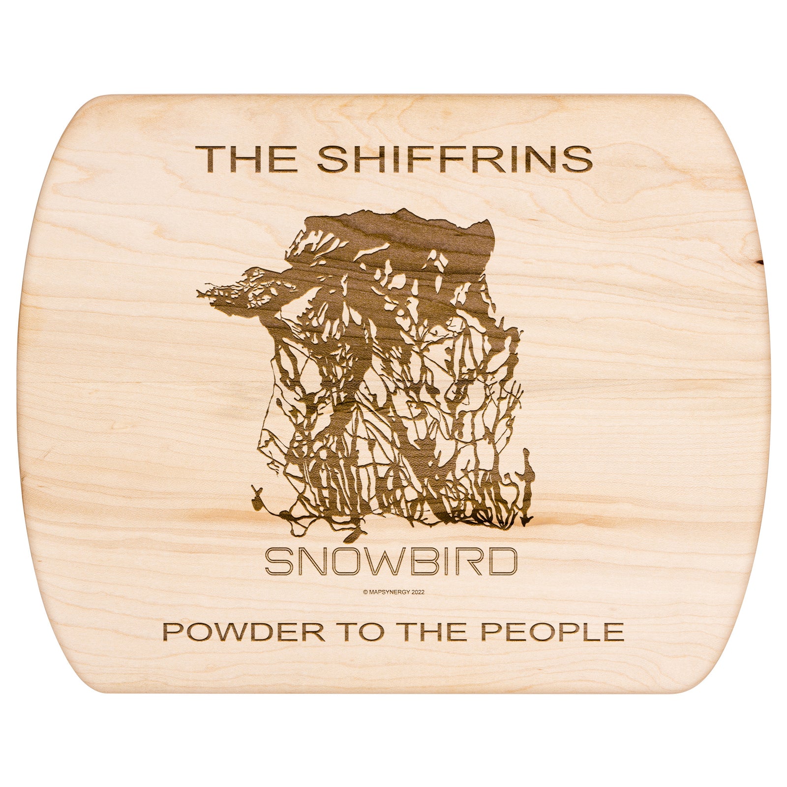 PERSONALIZED Snowbird ,Utah SKI TRAIL MAP CUTTING BOARD