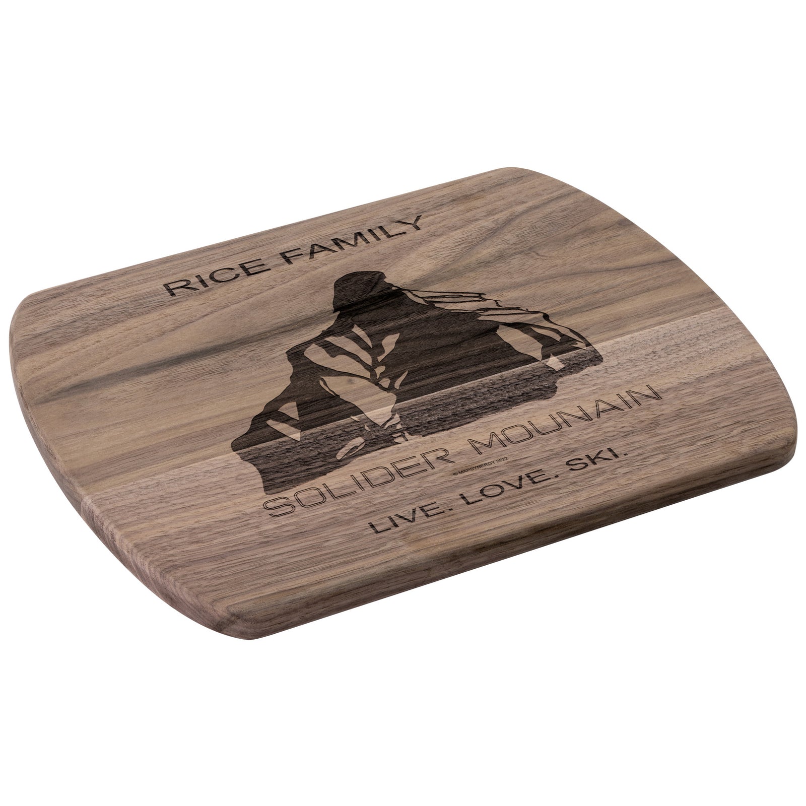 PERSONALIZED Soldier Mountain, Idaho SKI TRAIL MAP CUTTING BOARD