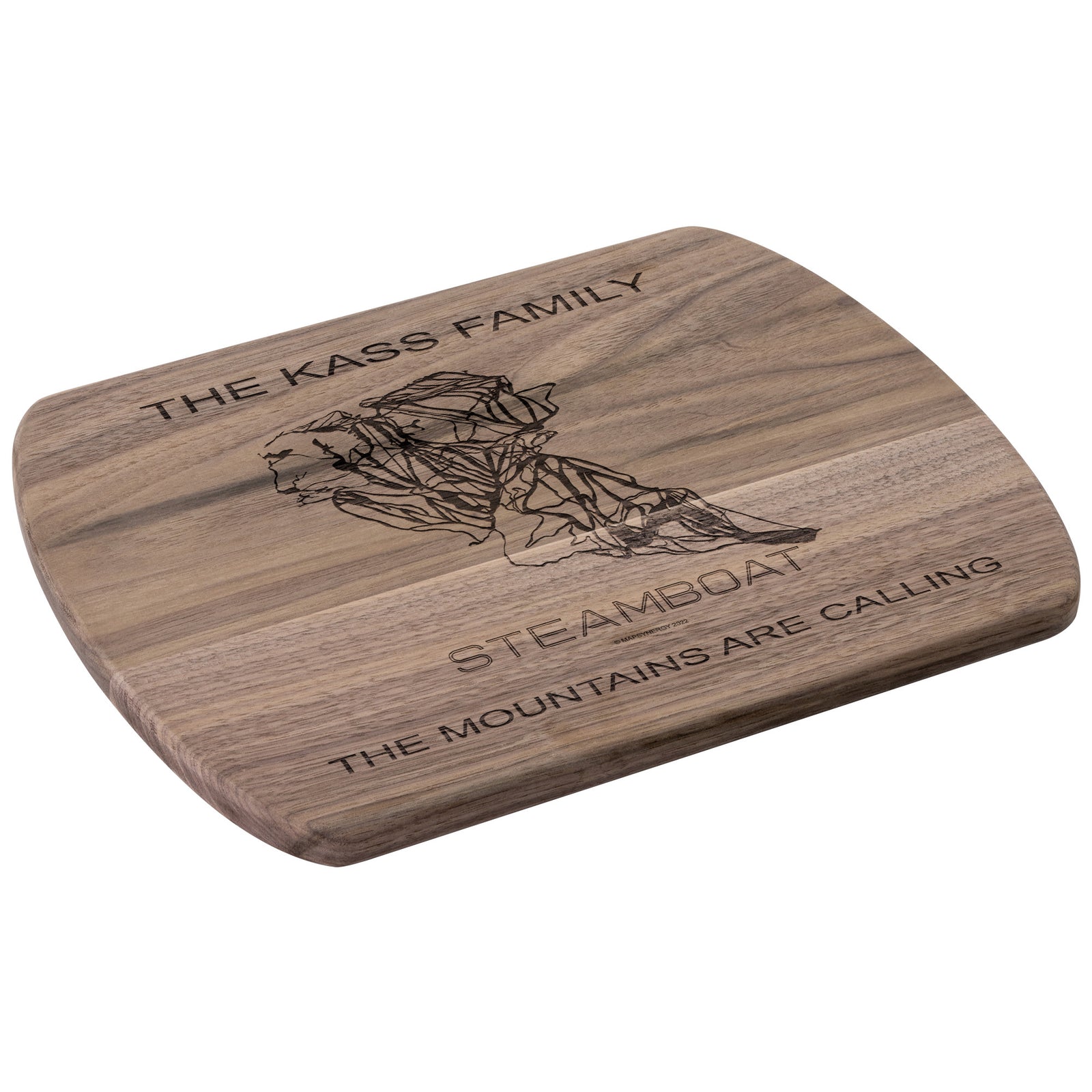 PERSONALIZED Steamboat ,Colorado SKI TRAIL MAP CUTTING BOARD