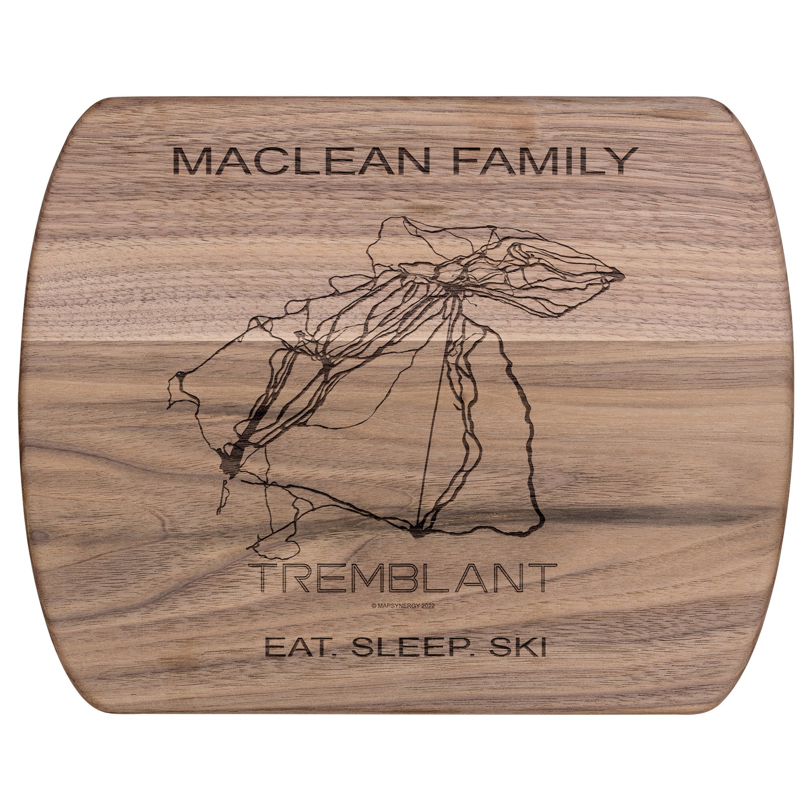 PERSONALIZED Mont Tremblant, Quebec Ski Trail Map Cutting Board