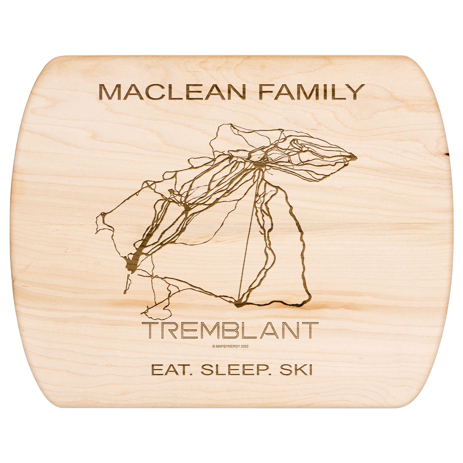 PERSONALIZED Mont Tremblant, Quebec Ski Trail Map Cutting Board