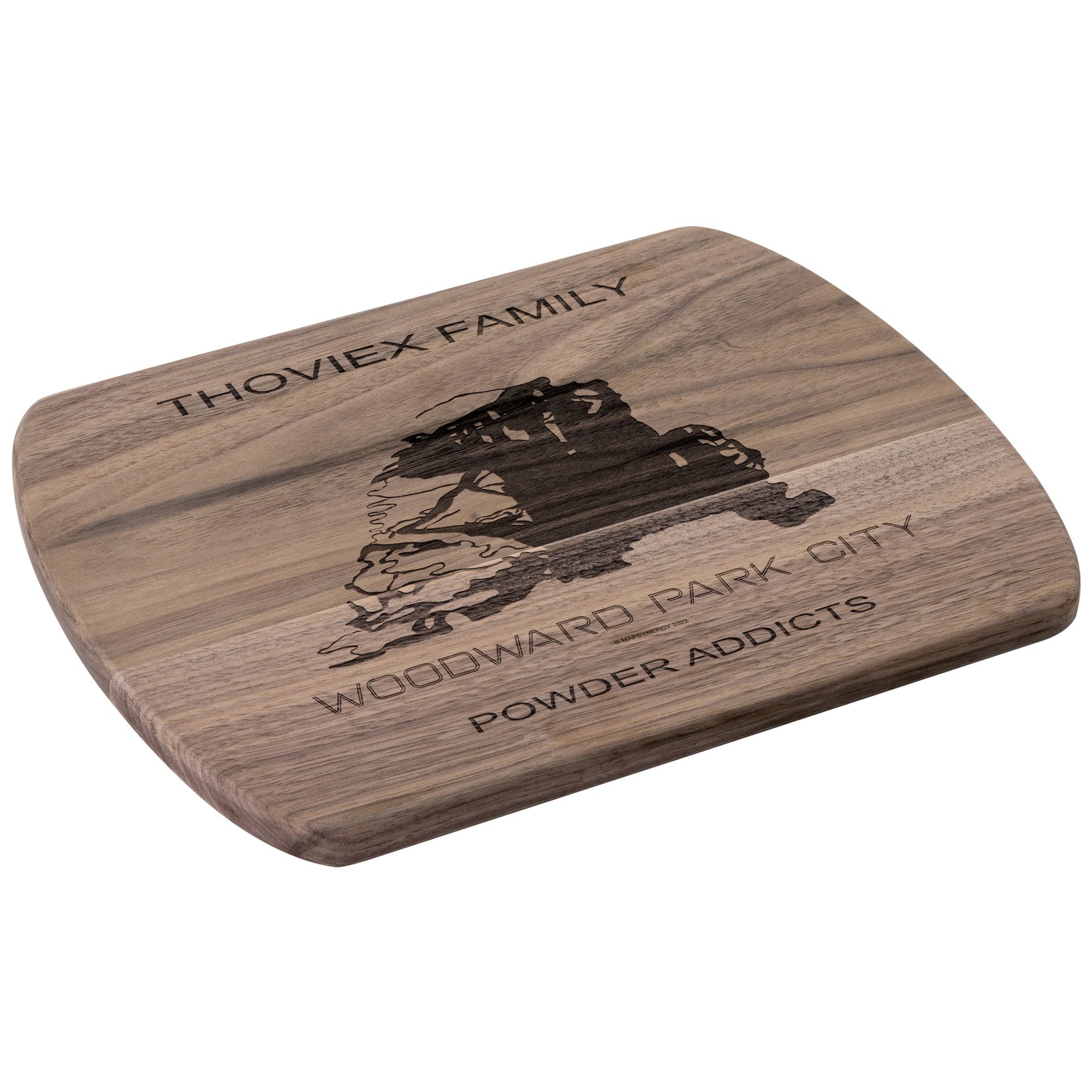 PERSONALIZED Woodward Park City ,Utah SKI TRAIL MAP CUTTING BOARD