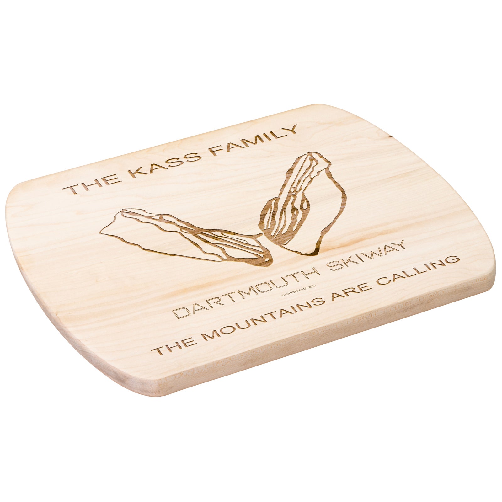 PERSONALIZED Dartmouth Skiway, New Hampshire SKI TRAIL MAP CUTTING BOARD