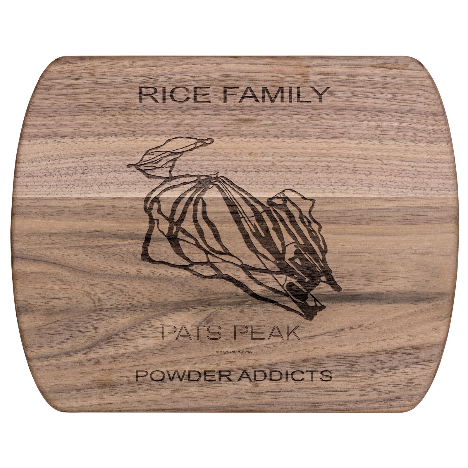 PERSONALIZED Pats Peak, New Hampshire SKI TRAIL MAP CUTTING BOARD