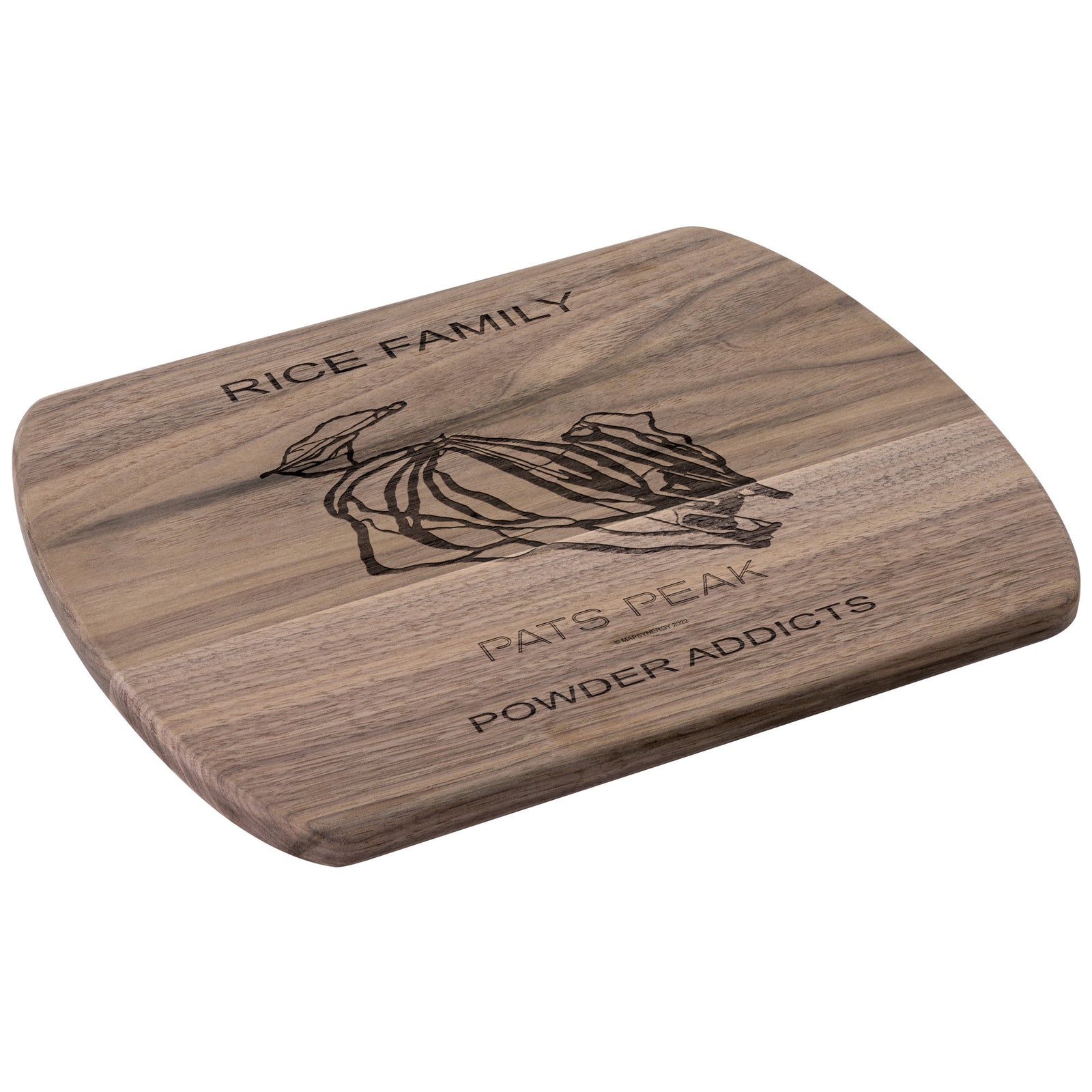 PERSONALIZED Pats Peak, New Hampshire SKI TRAIL MAP CUTTING BOARD