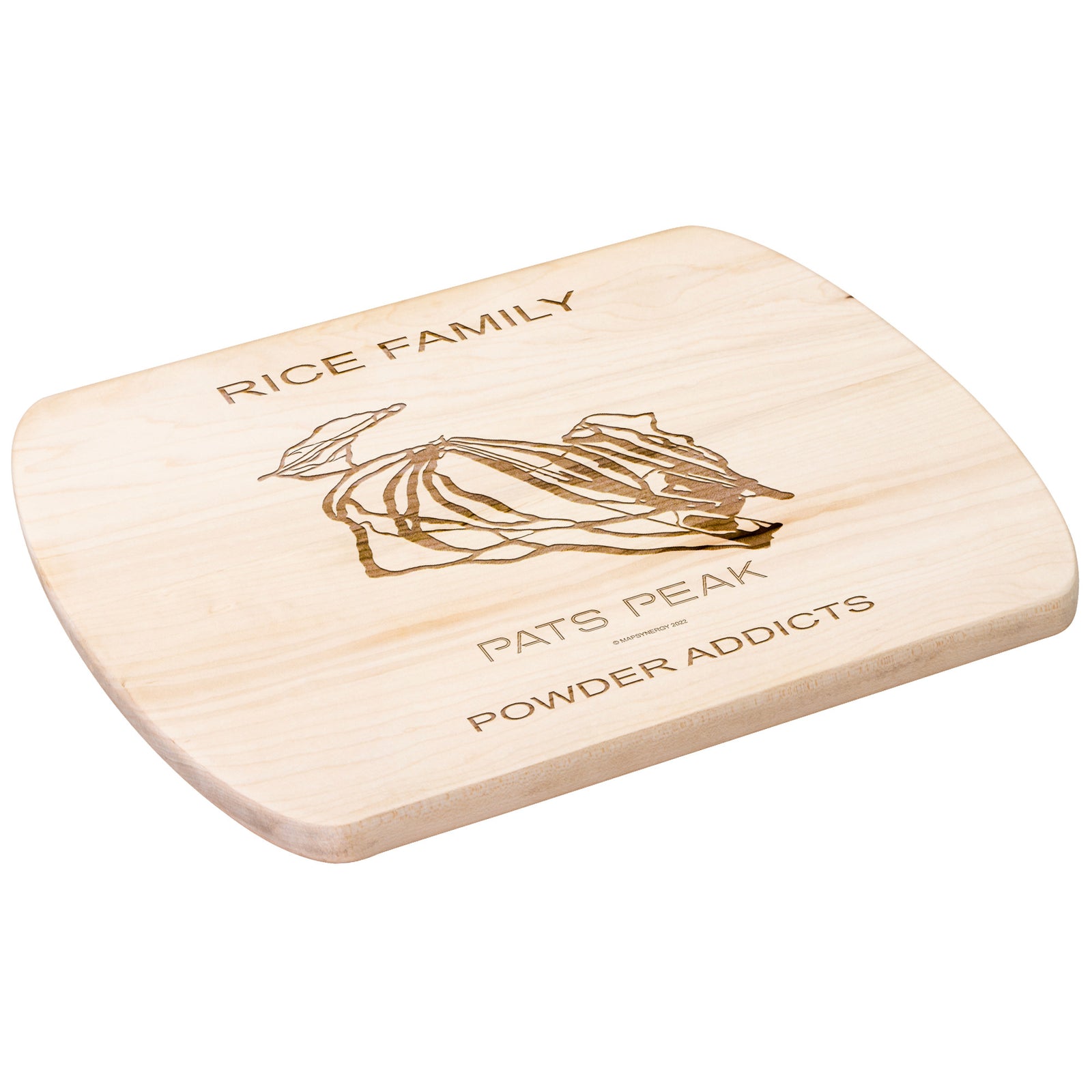 PERSONALIZED Pats Peak, New Hampshire SKI TRAIL MAP CUTTING BOARD