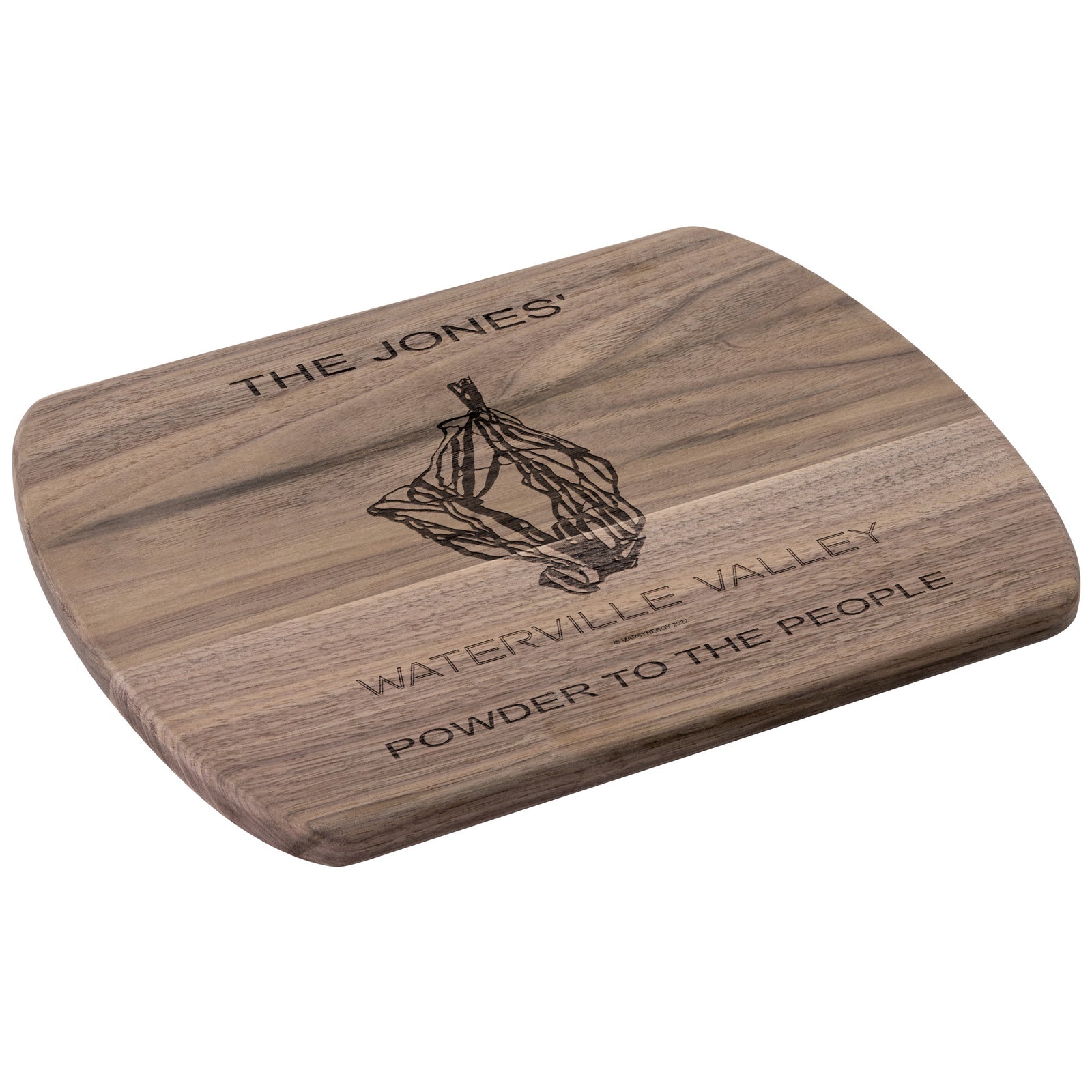 PERSONALIZED Waterville Valley, New Hampshire SKI TRAIL MAP CUTTING BOARD