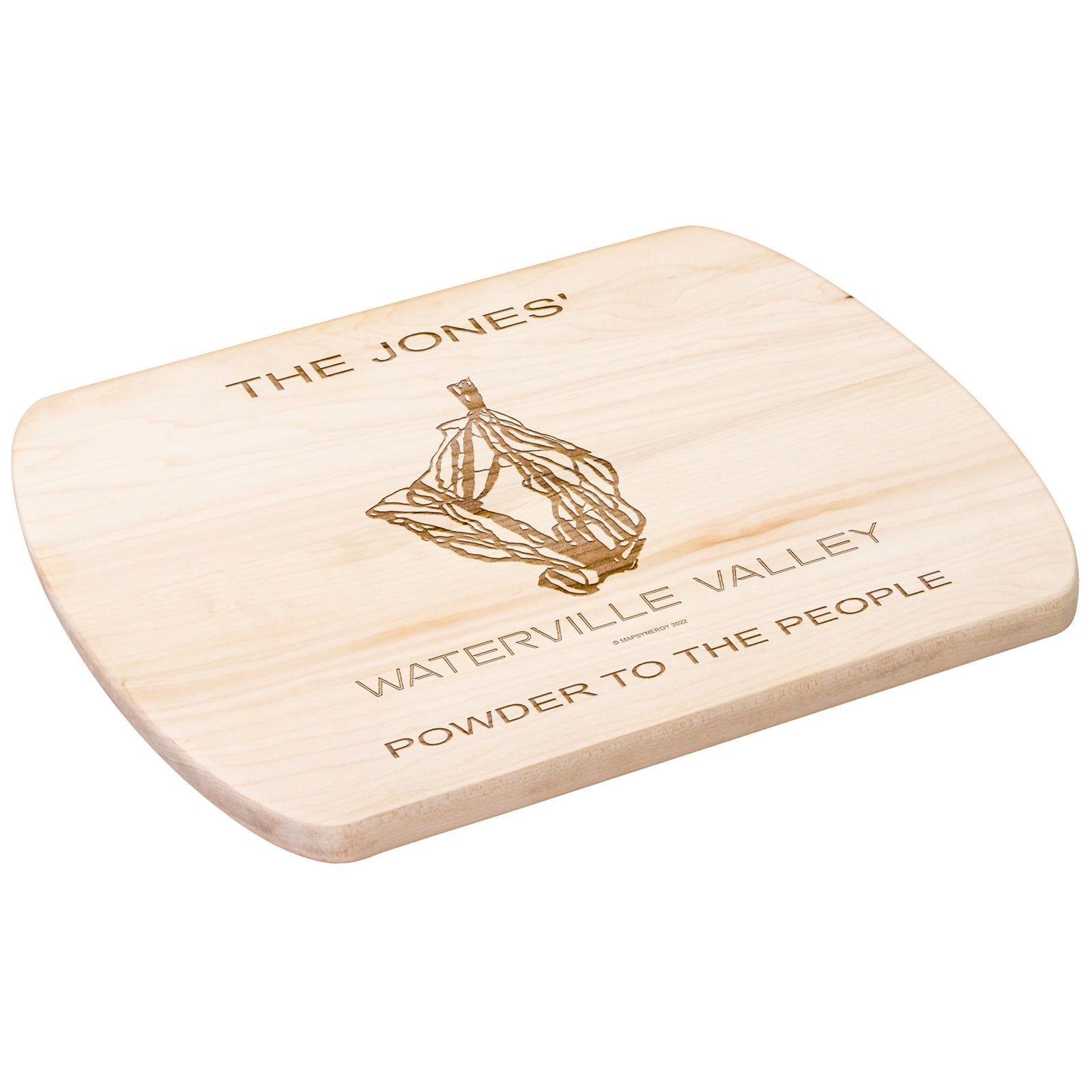 PERSONALIZED Waterville Valley, New Hampshire SKI TRAIL MAP CUTTING BOARD