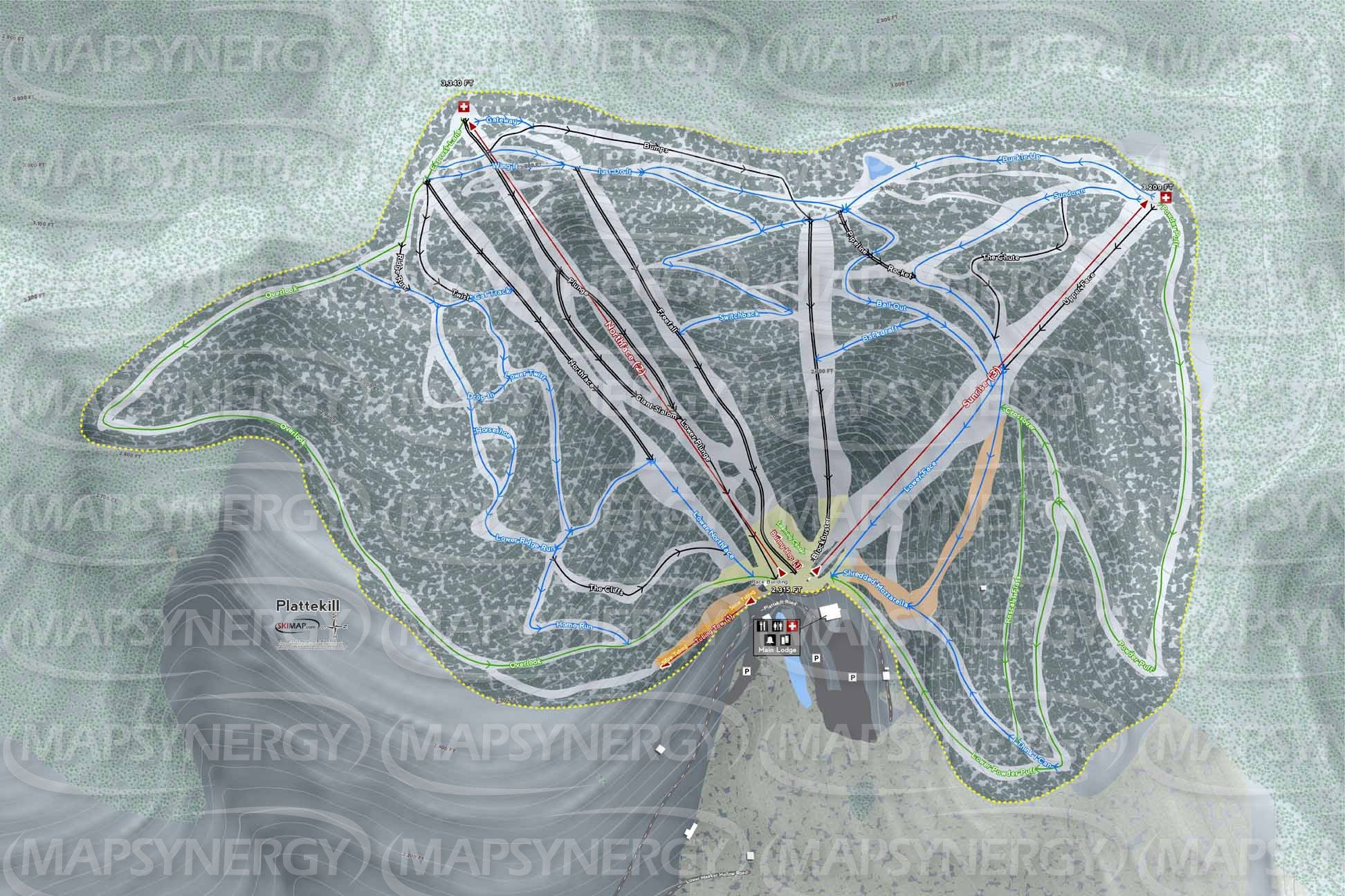 Plattekill trail map