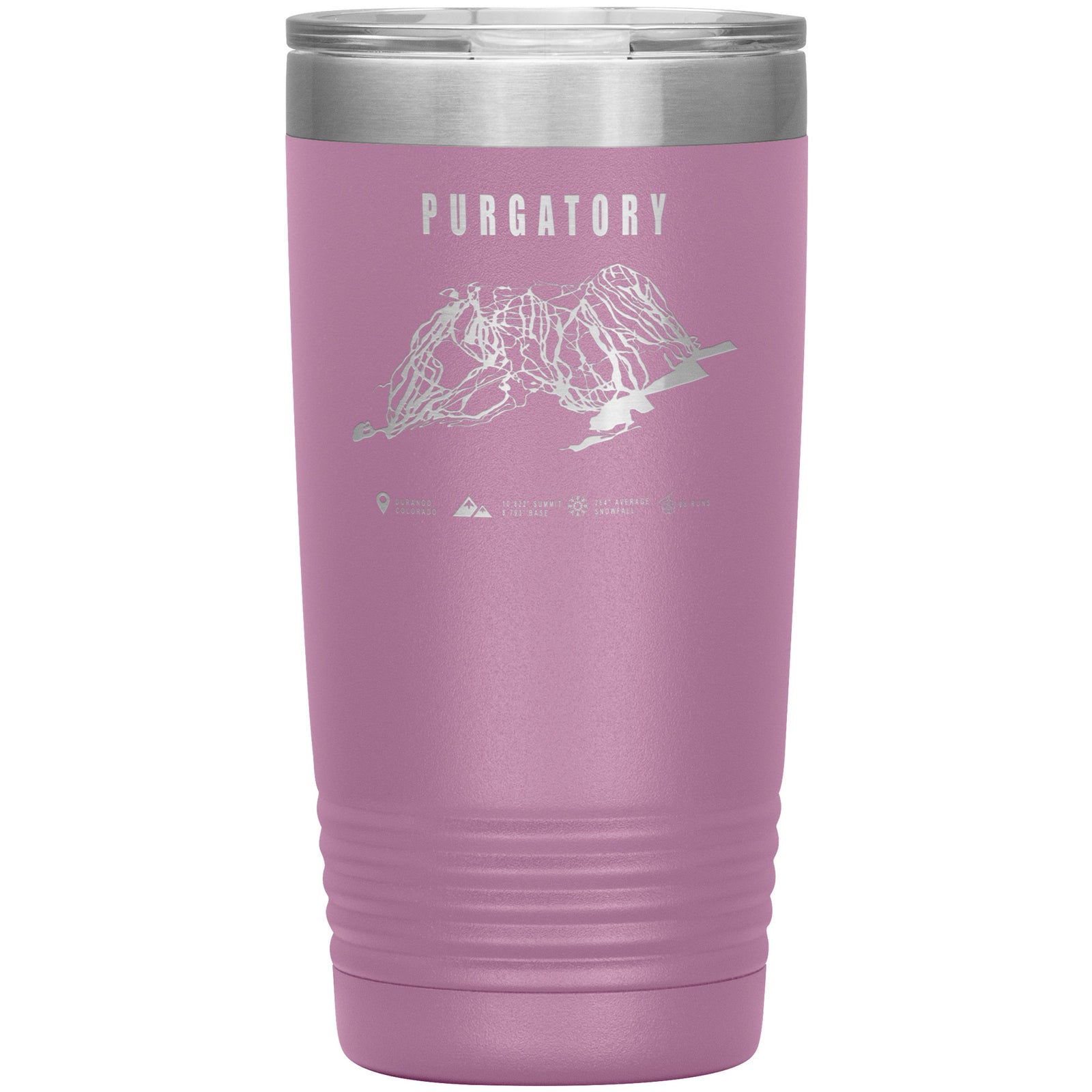 Purgatory Colorado Ski Trail Map 20oz Tumbler