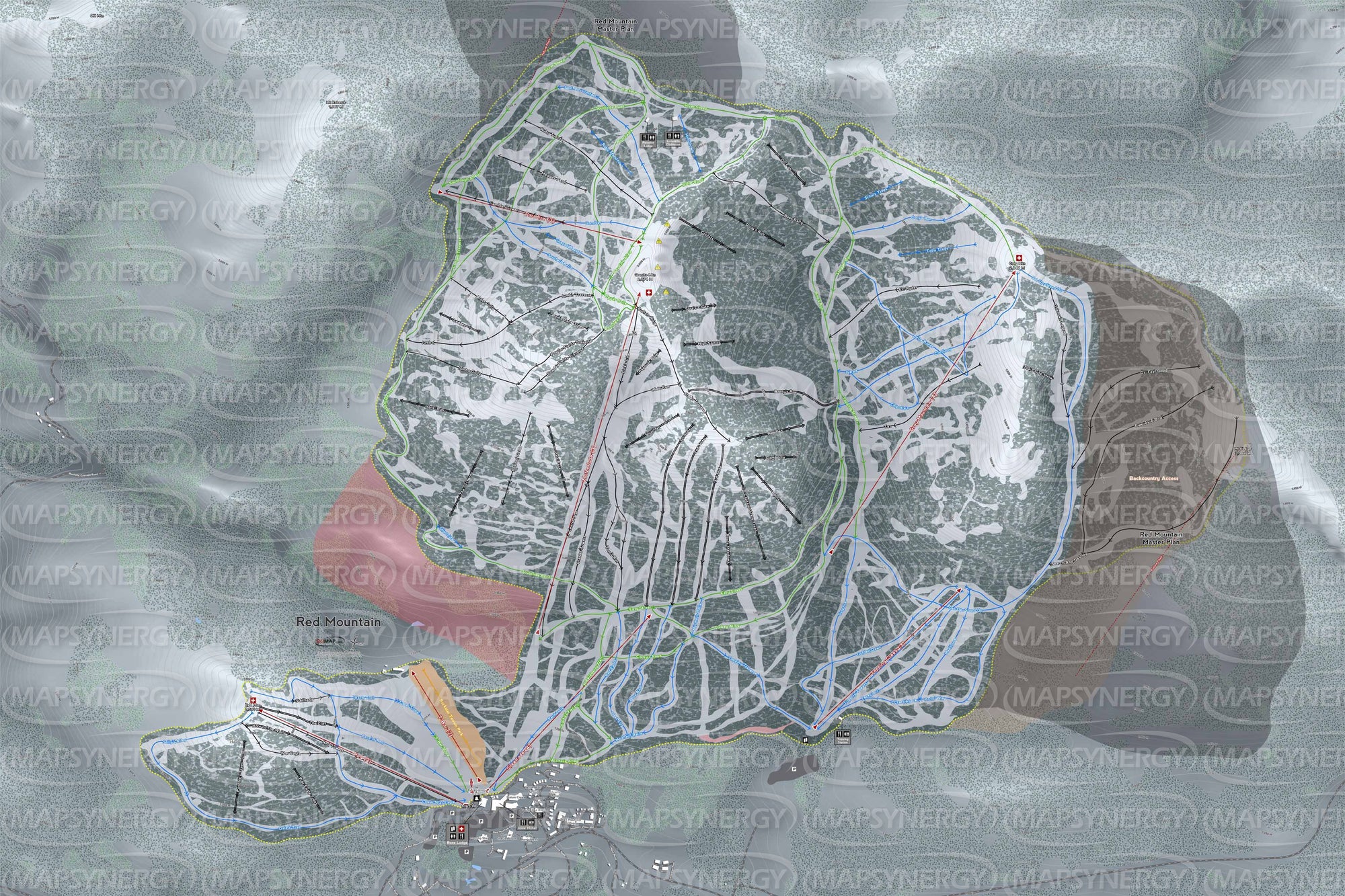 Red Mountain trail map