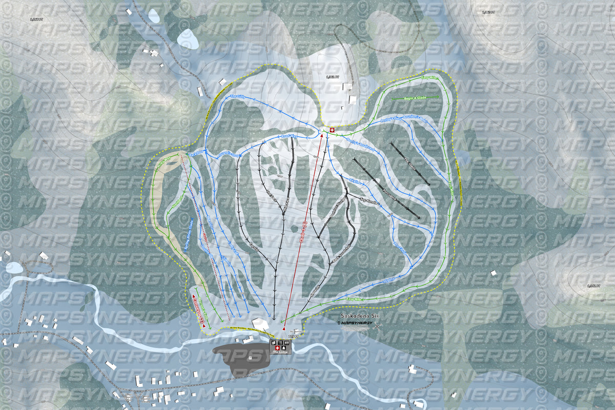Saskadena Six trail map