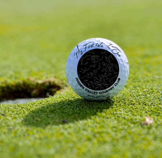 Personalized Star Map Golf Balls – Pack of Six, Unique Gift for Golf Lovers