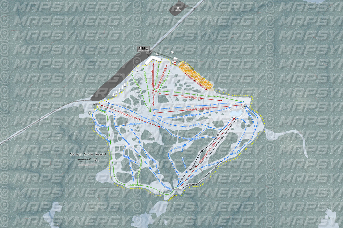 Selwyn Snow Resort trail map