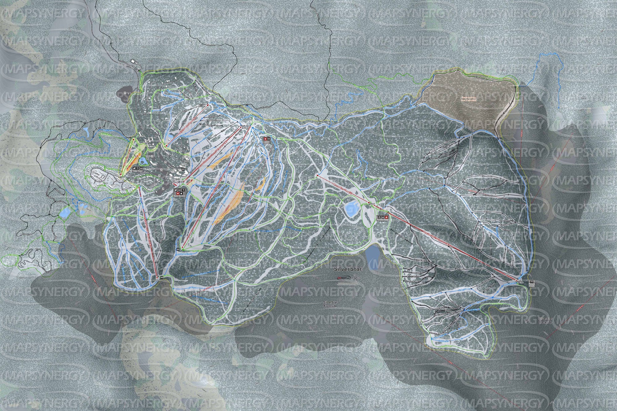 Silver Star trail map