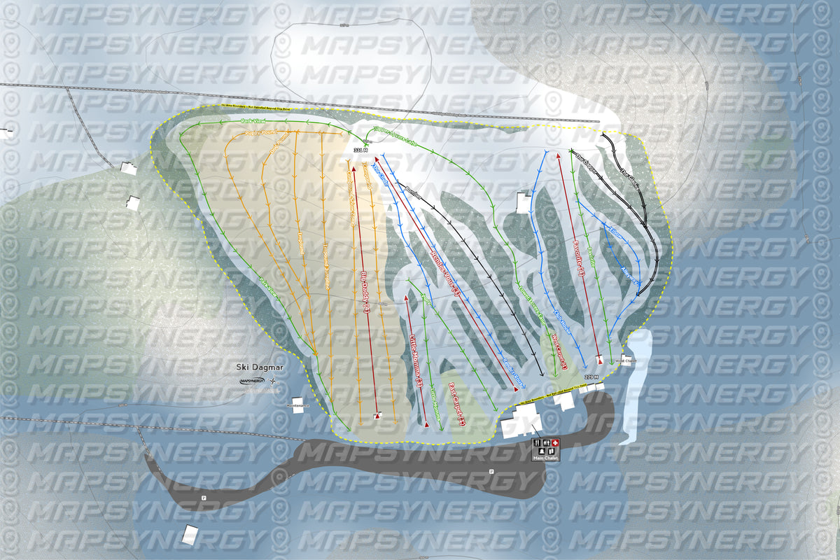Dagmar Ski trail map