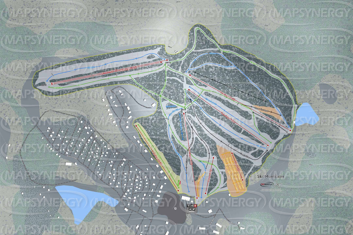 Ski Montcalm trail map