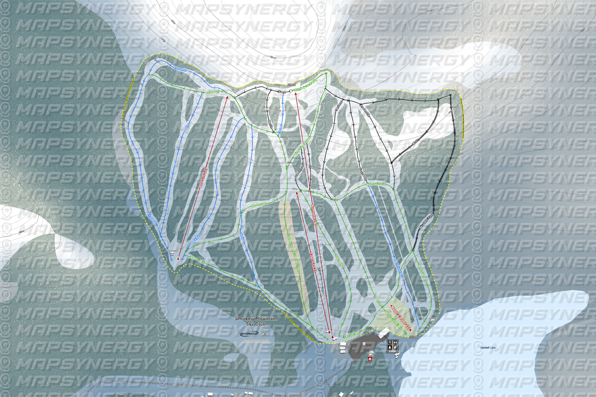 Smokey Mountain Ski Club trail map
