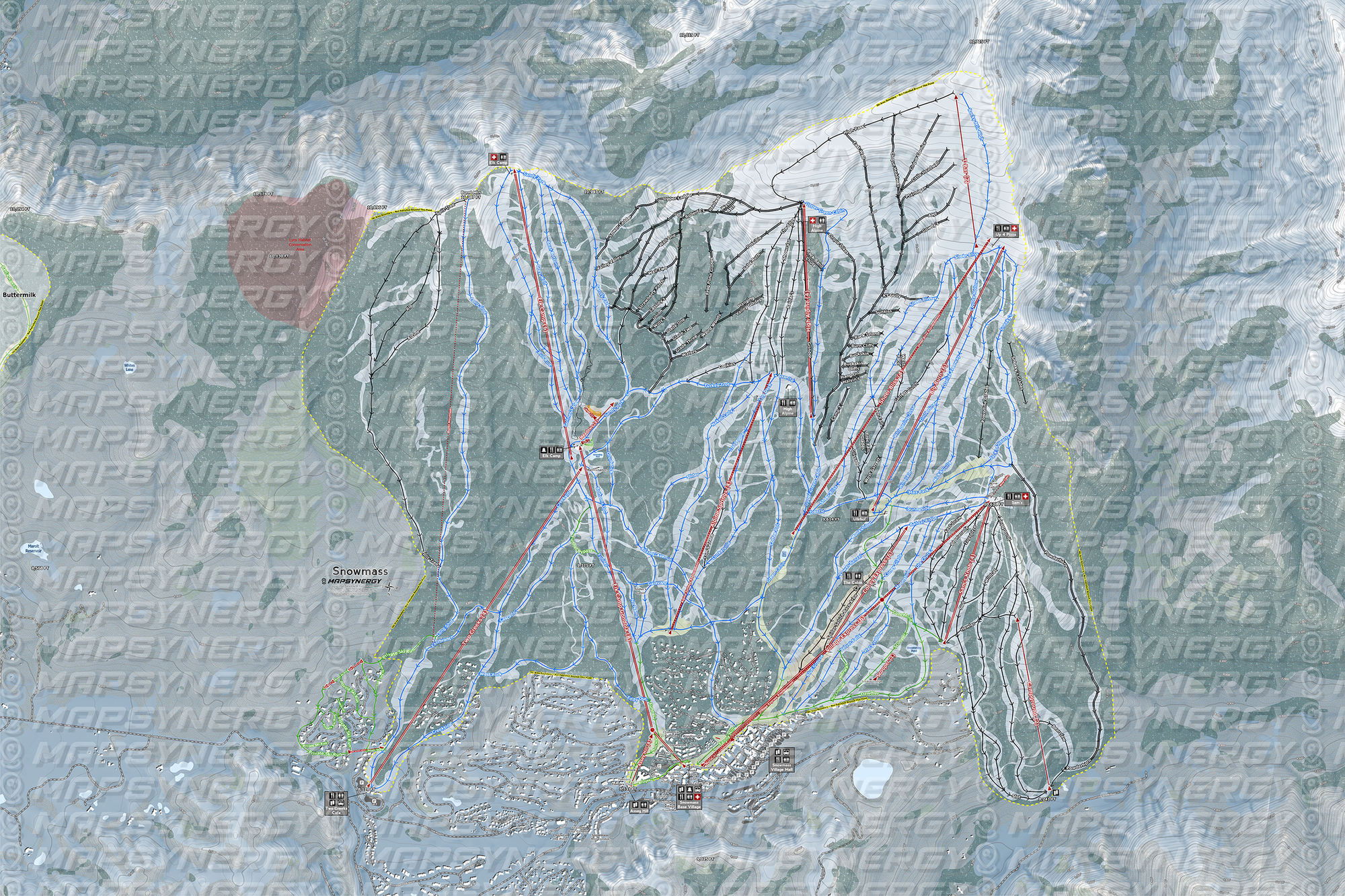 Snowmass trail map