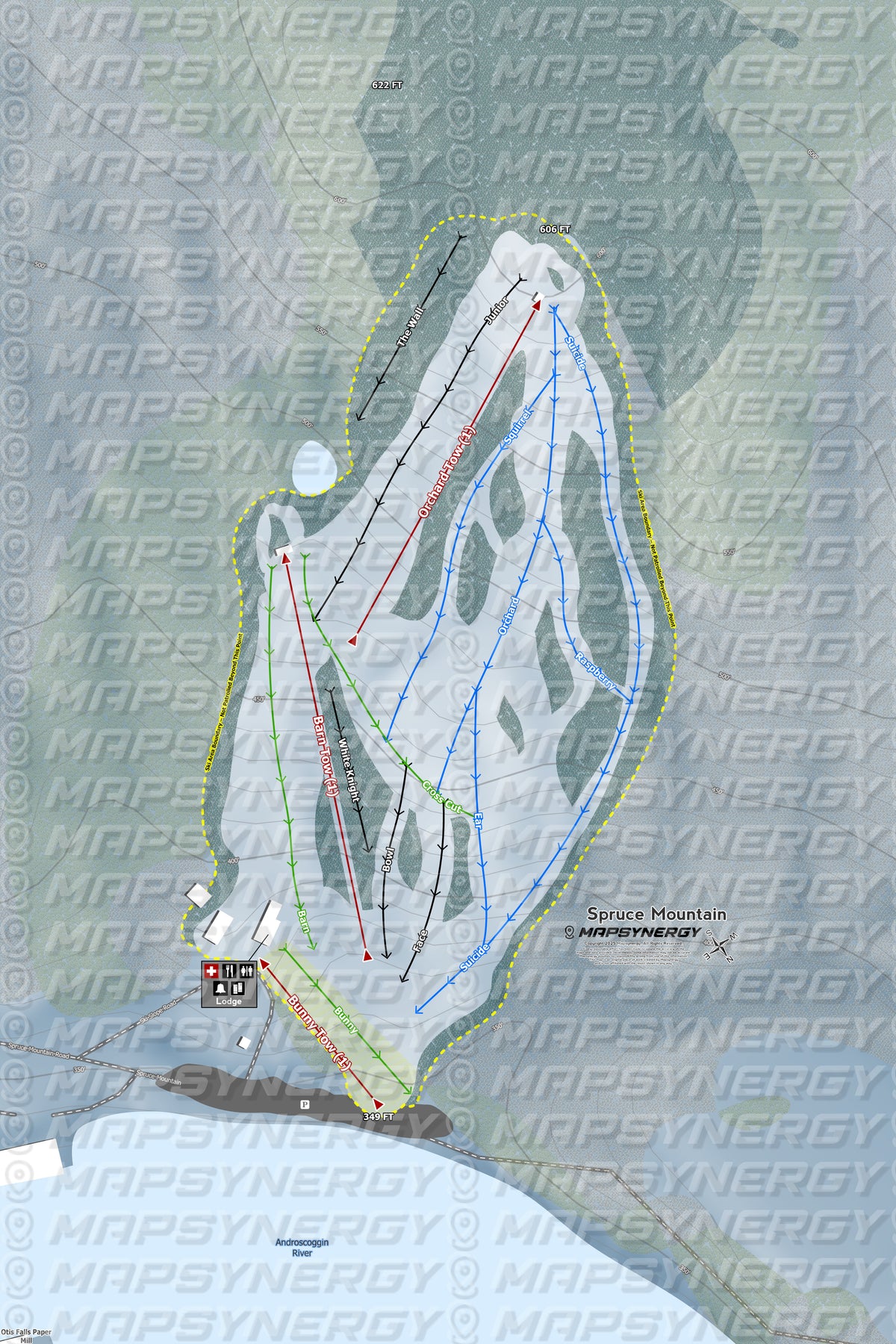 Spruce Mountain trail map