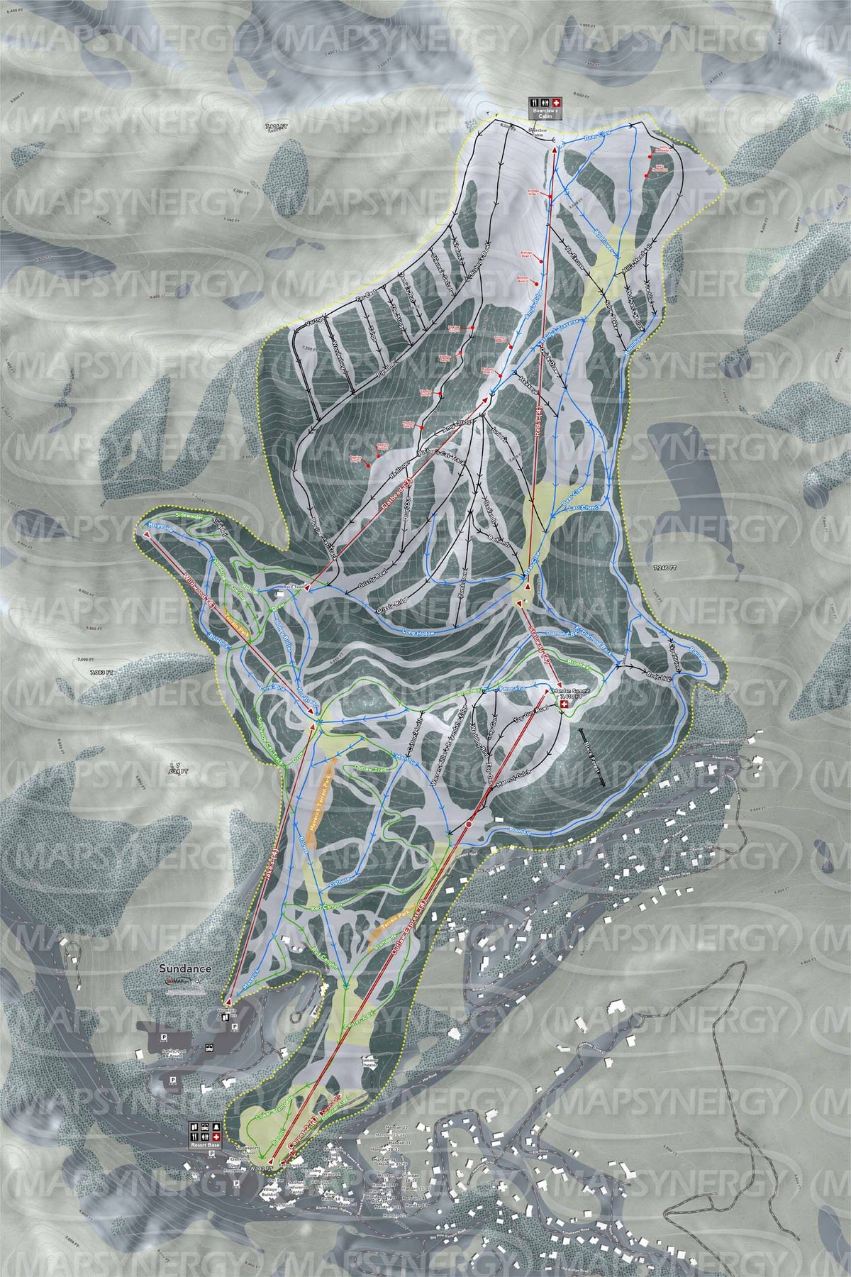 Sundance trail map