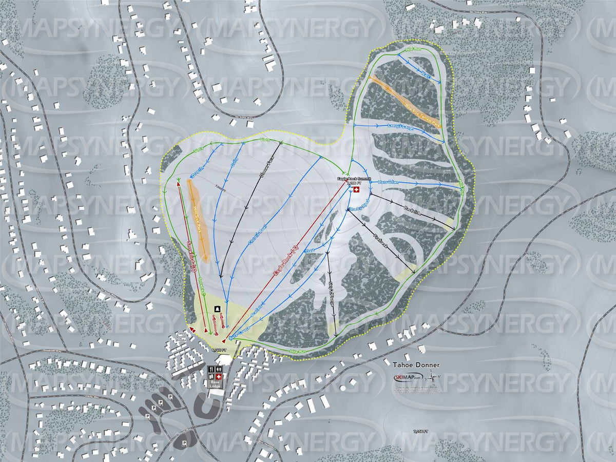 Tahoe Donner trail map