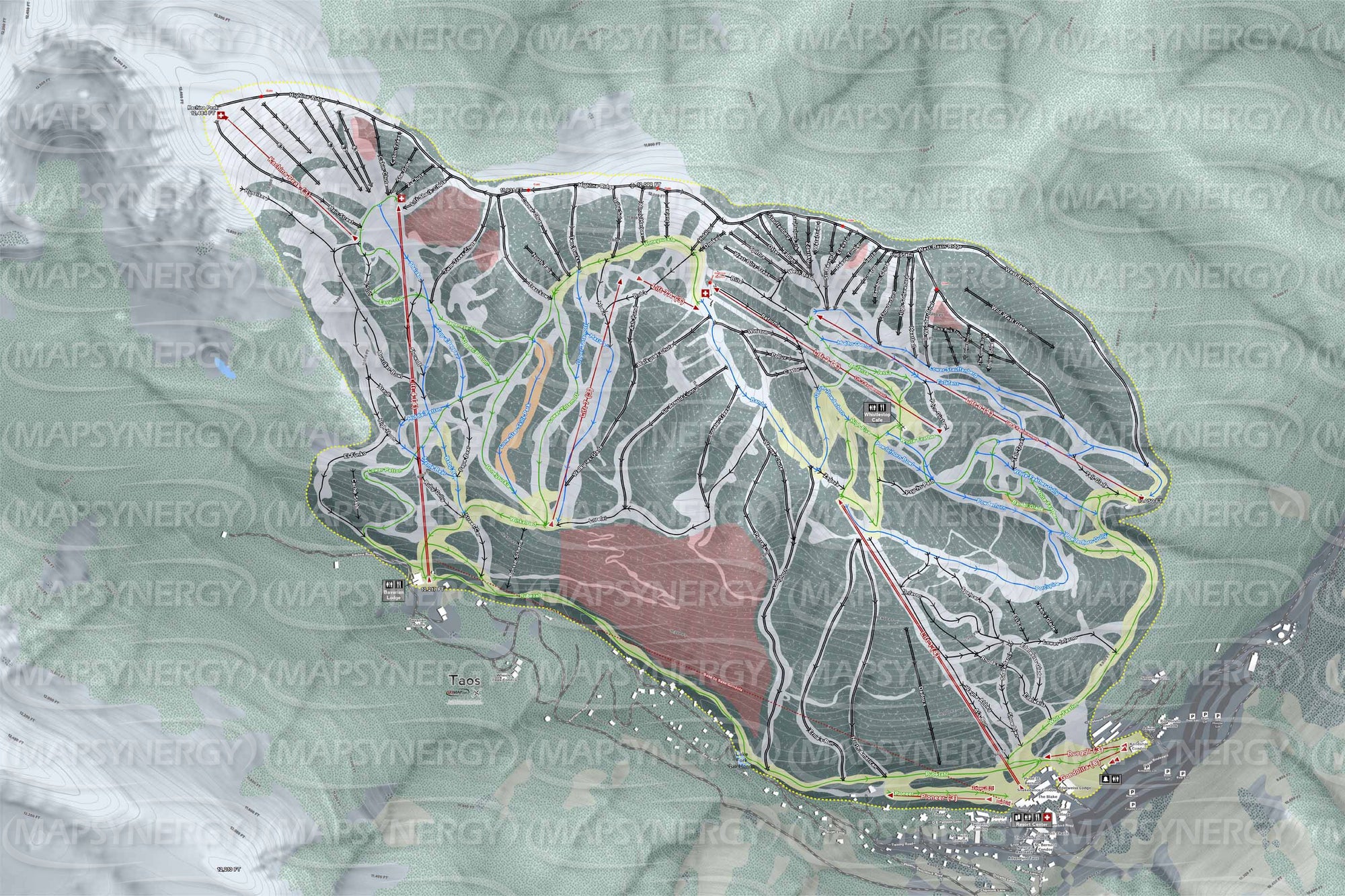 Taos trail map