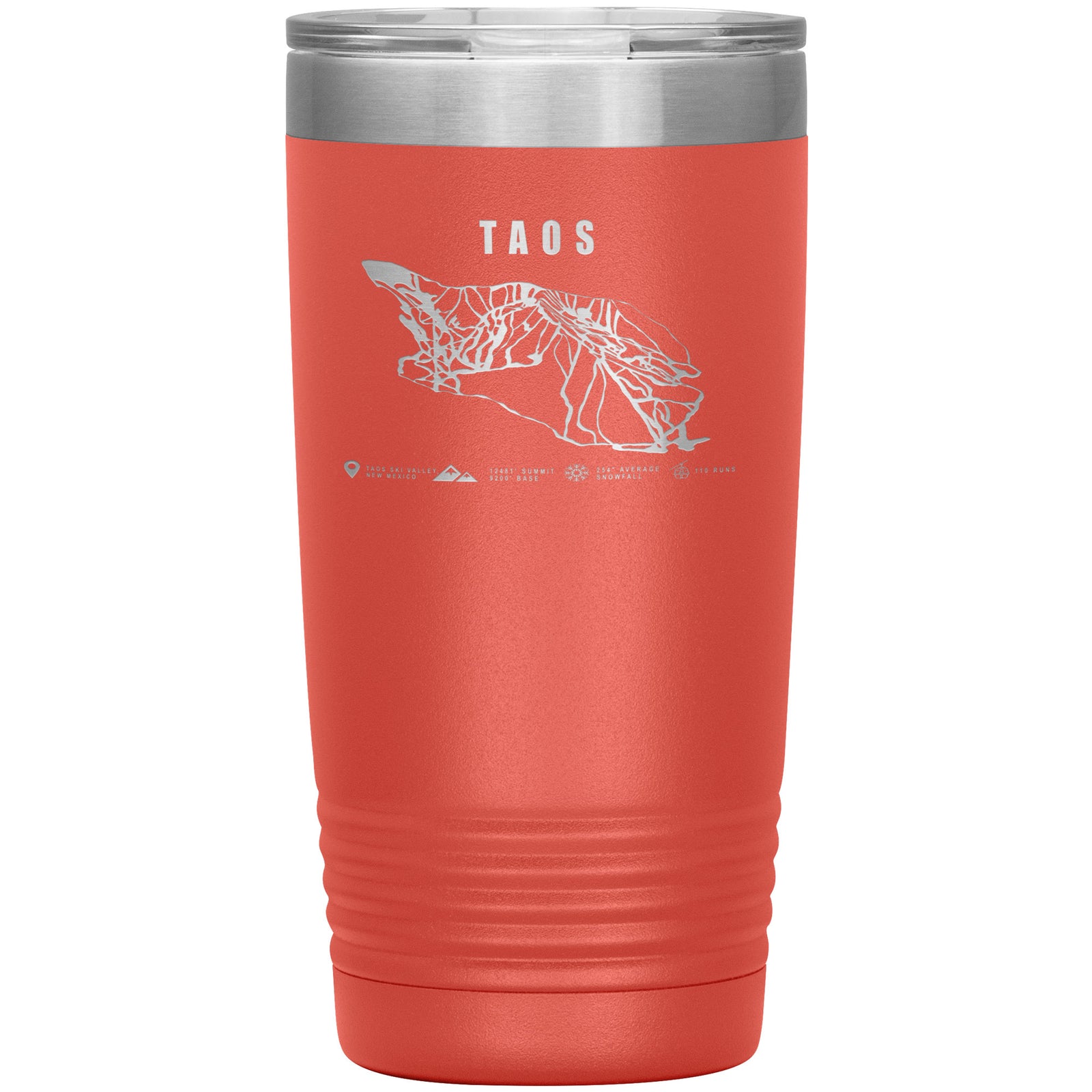 Taos, New Mexico Ski Trail Map 20oz Tumbler