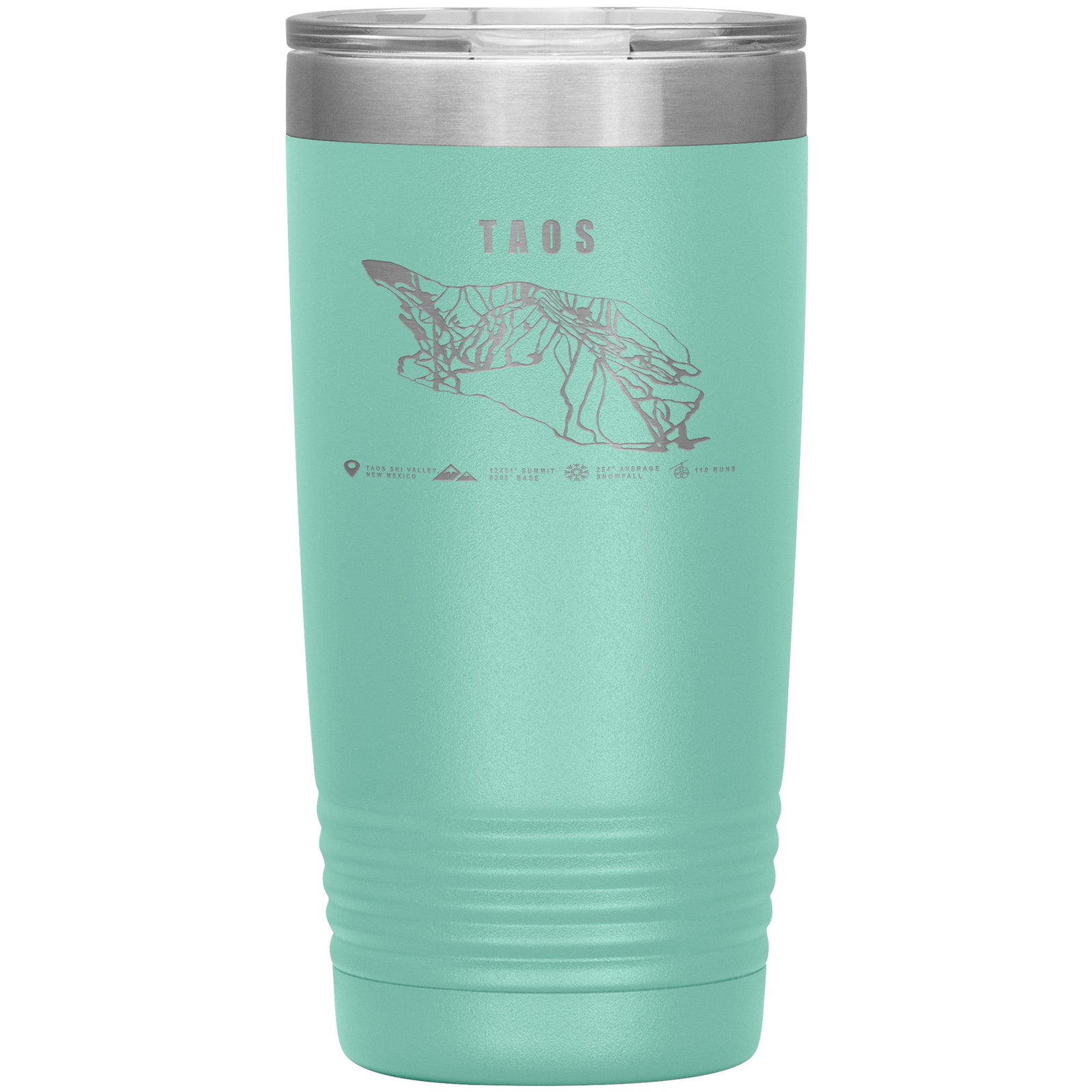 Taos, New Mexico Ski Trail Map 20oz Tumbler