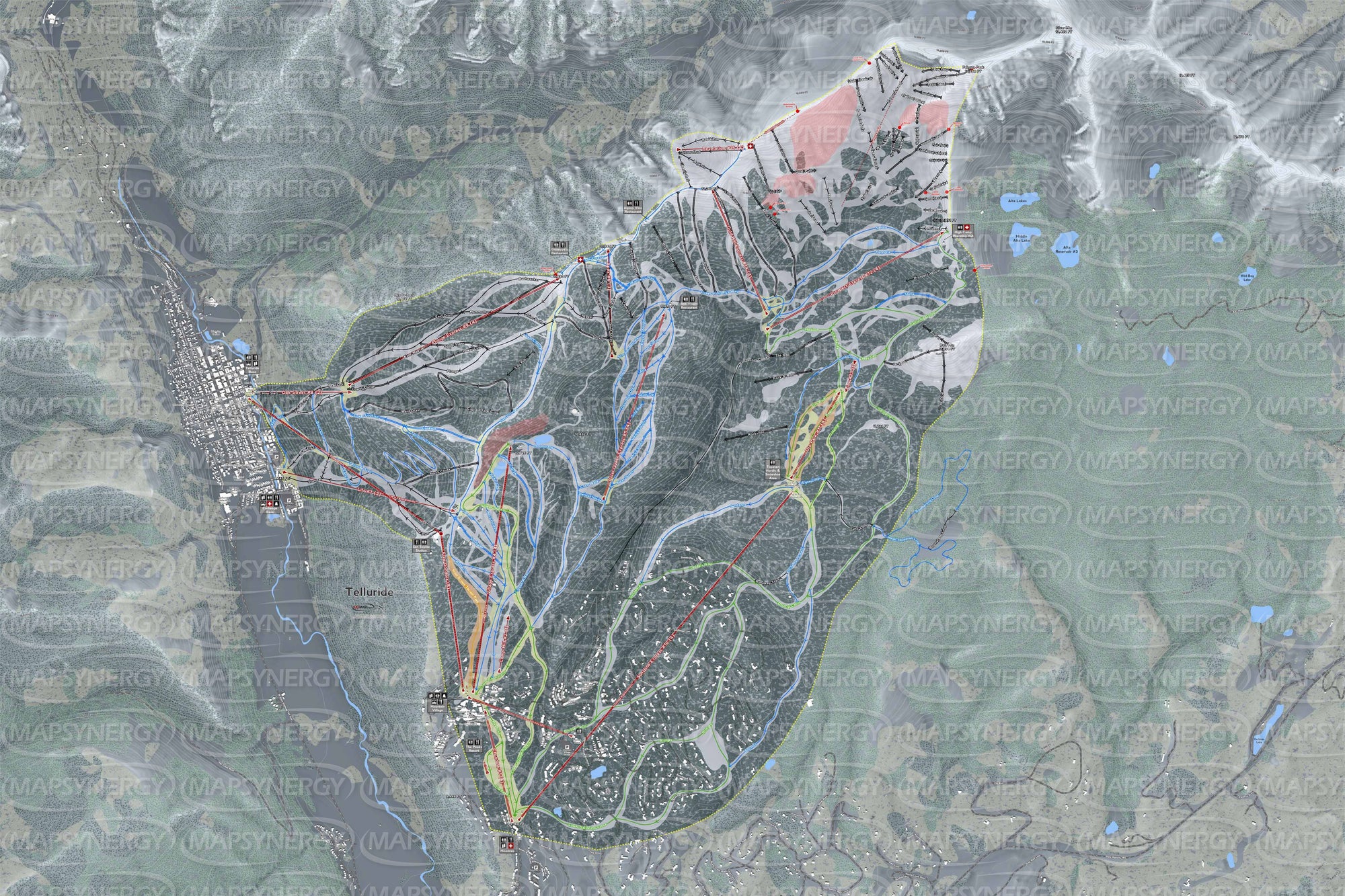 Telluride trail map