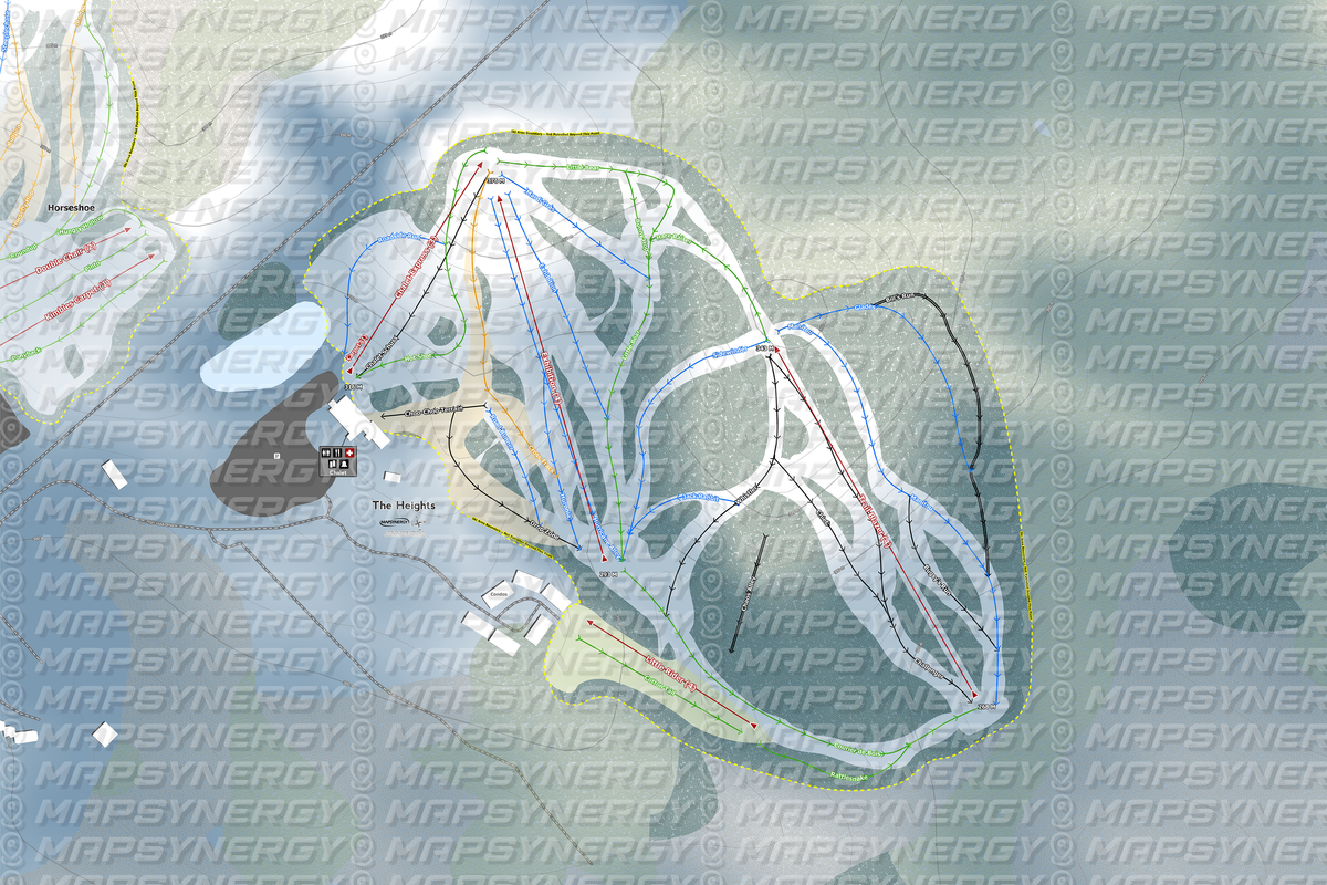 The Heights trail map