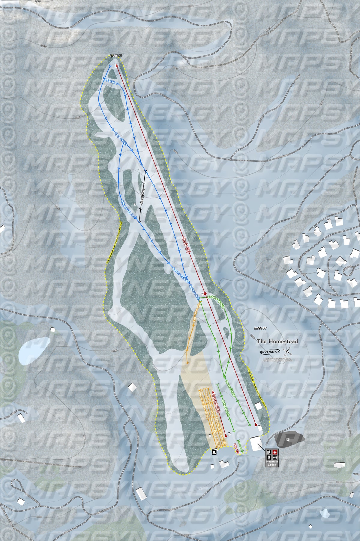 The Homestead trail map