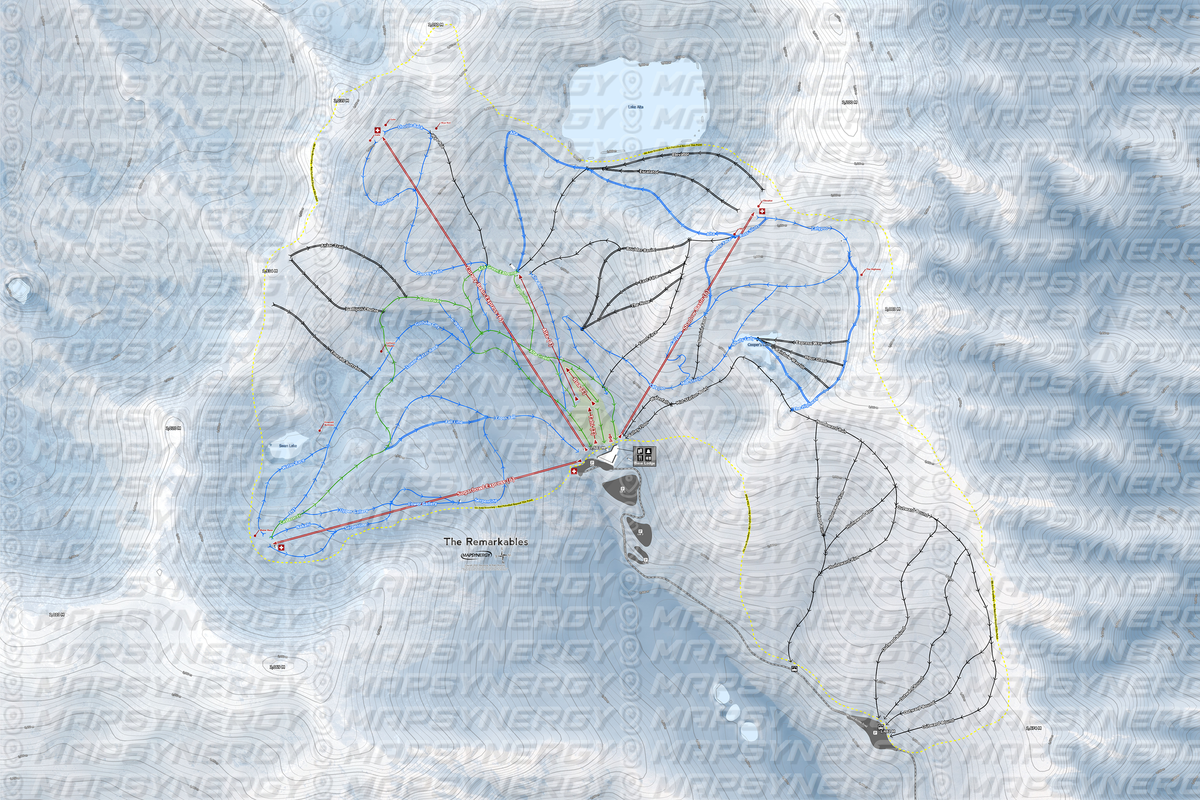 The Remarkables trail map