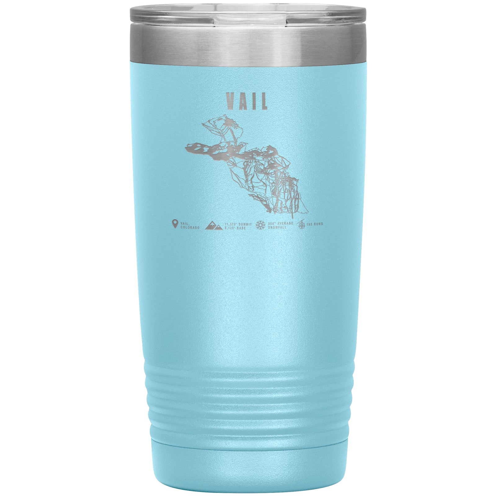 Vail Colorado Ski Trail Map 20oz Tumbler