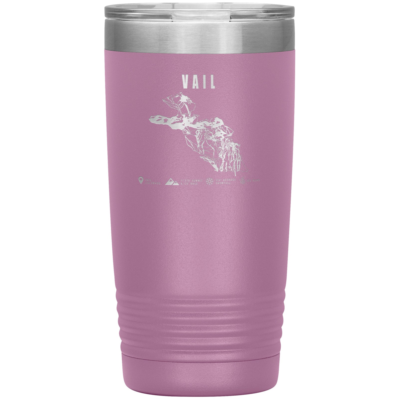 Vail Colorado Ski Trail Map 20oz Tumbler