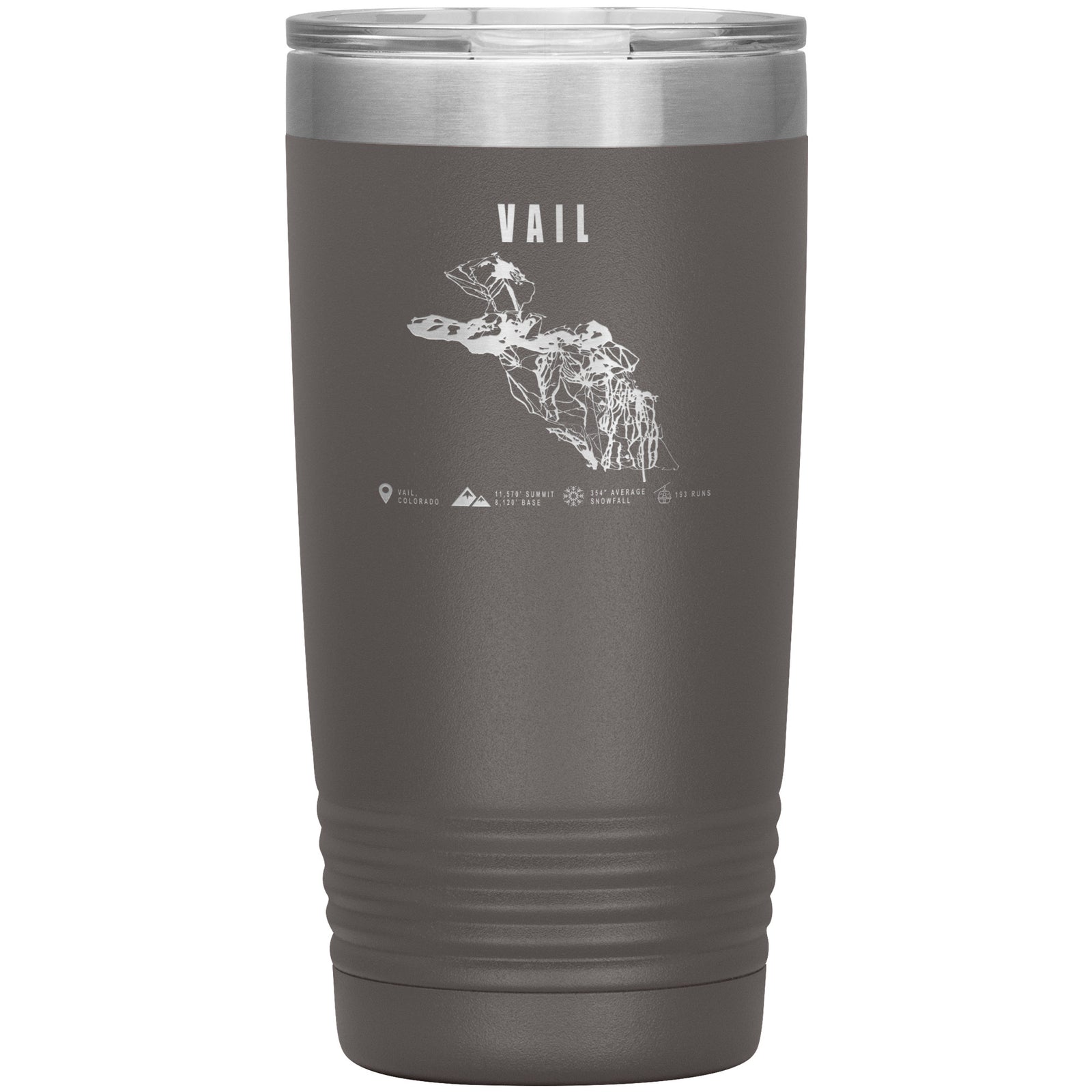 Vail Colorado Ski Trail Map 20oz Tumbler