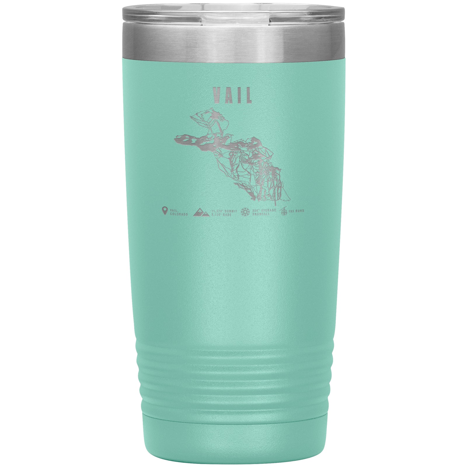 Vail Colorado Ski Trail Map 20oz Tumbler