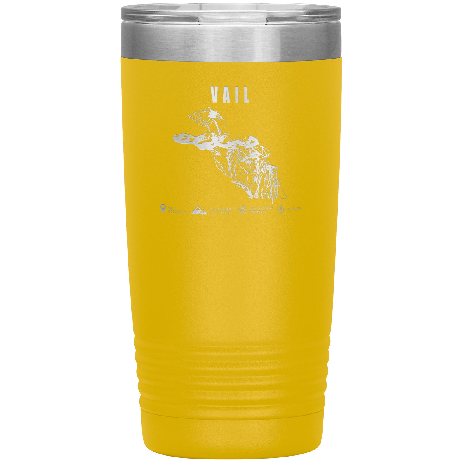 Vail Colorado Ski Trail Map 20oz Tumbler