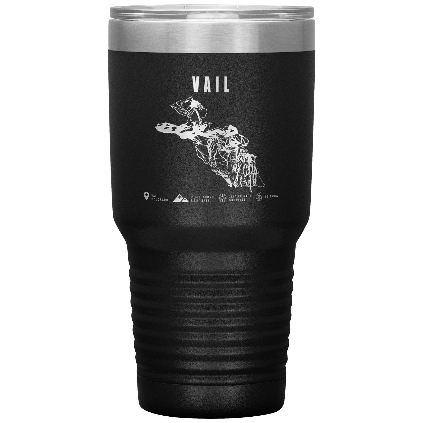 Vail Colorado Ski Trail Map 30oz Tumbler