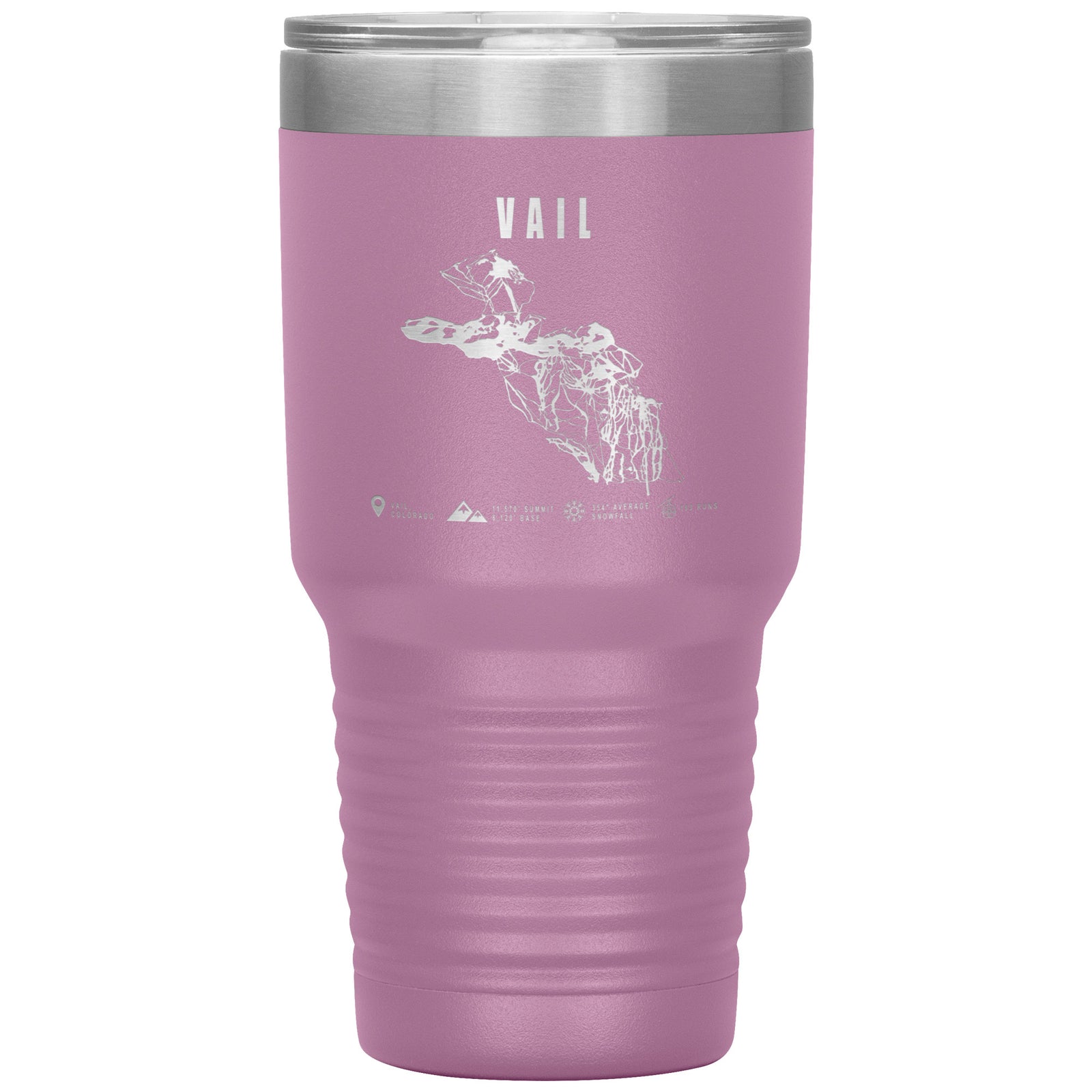 Vail Colorado Ski Trail Map 30oz Tumbler