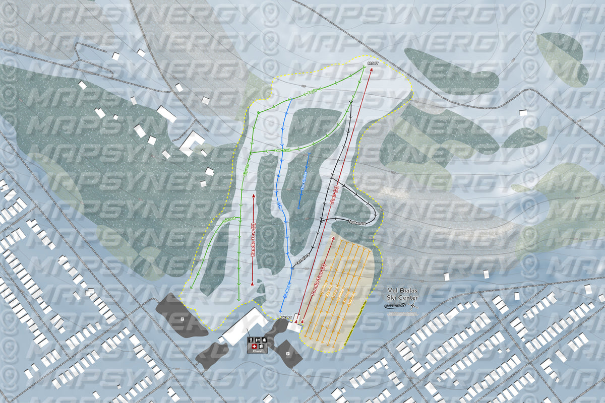 Val Bialas Ski Center trail map
