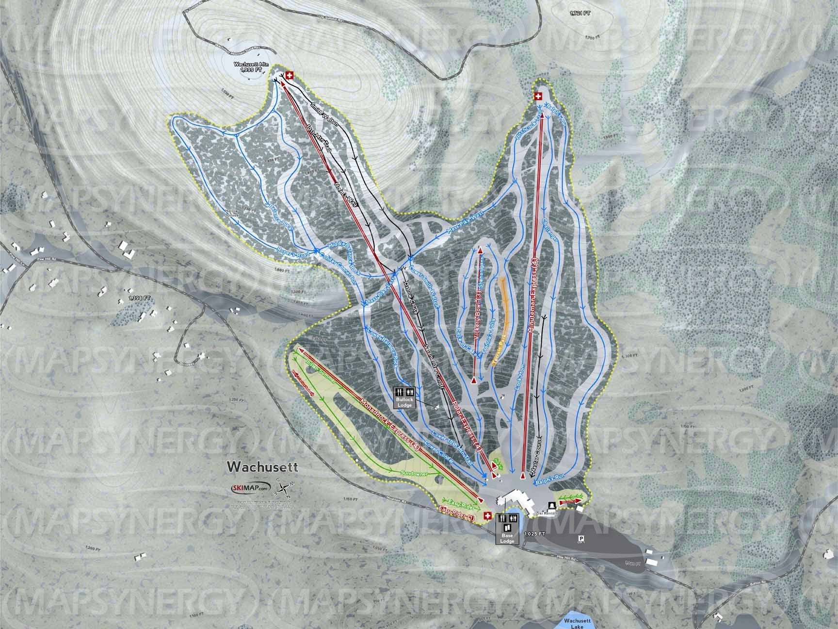 Wachusett trail map