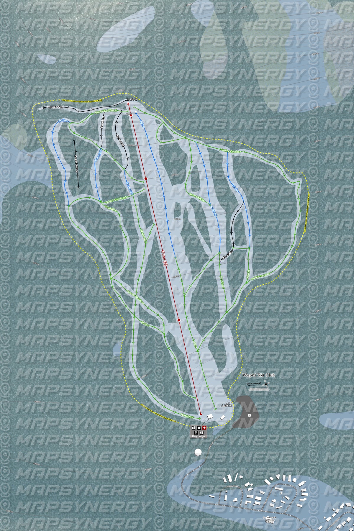 Wapiti Ski Club trail map
