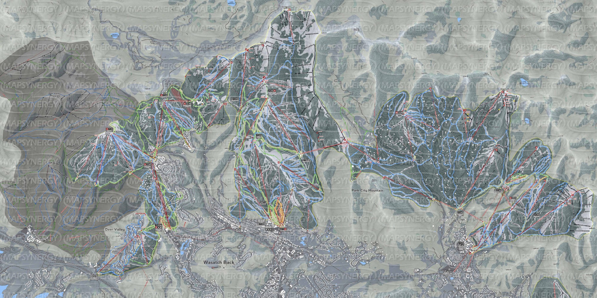 Wasatch Back trail map