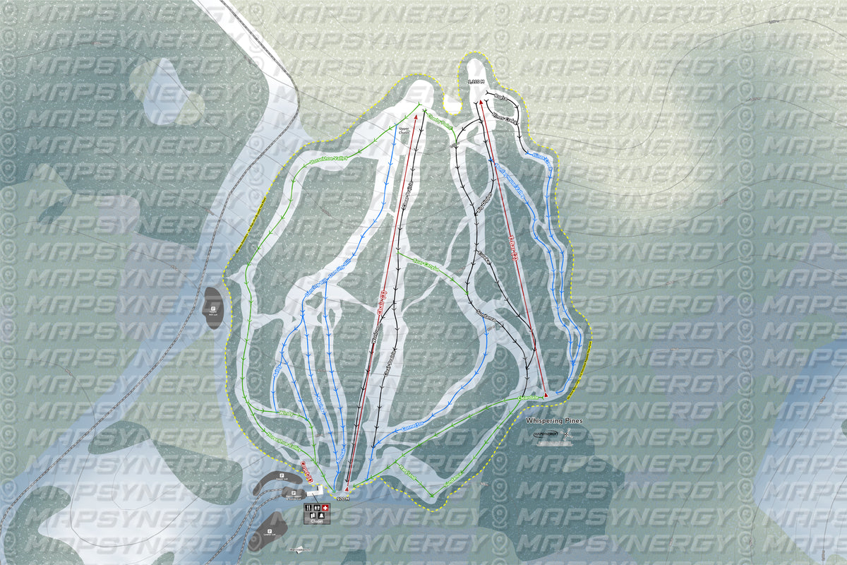 Whispering Pines trail map