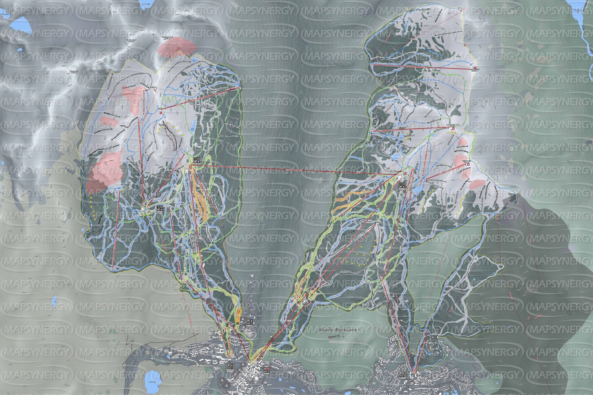 Whistler Blackcomb trail map